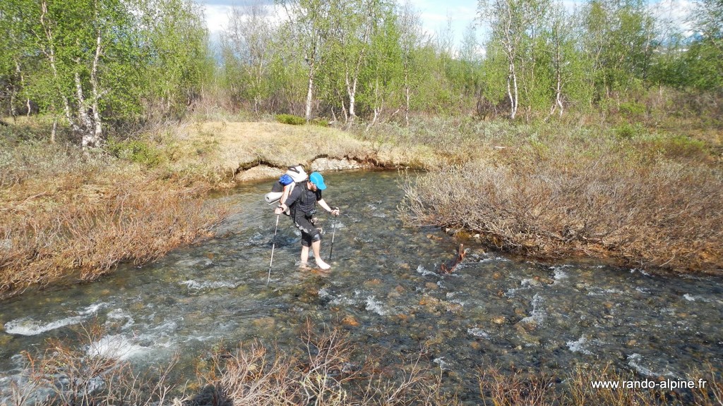 Laponie Suédoise Kungsleden ruisseau