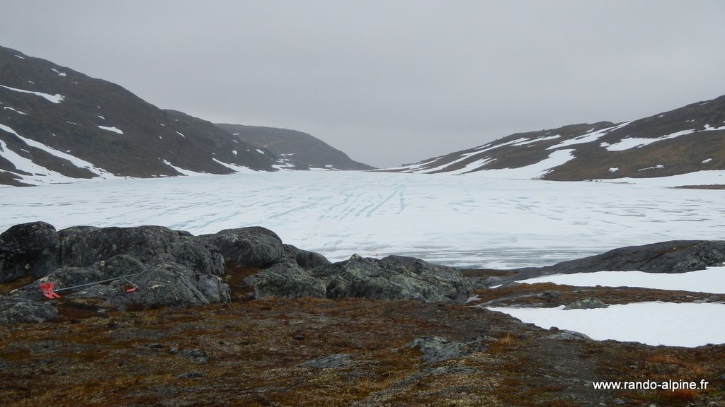 Laponie Suédoise Kungsleden lac gelé
